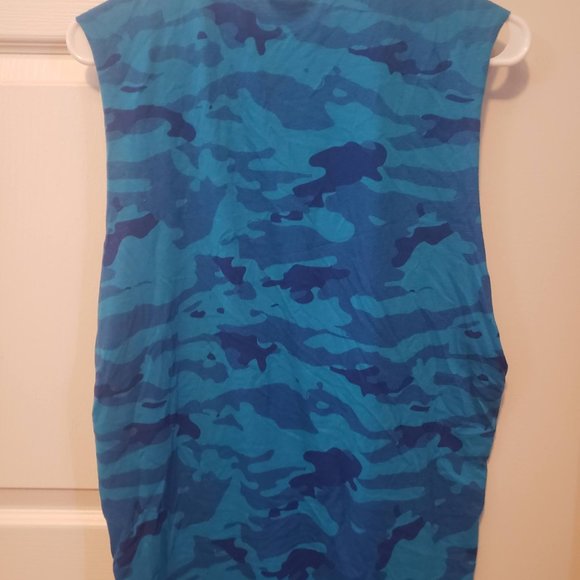 Oakley Tank Top Blue Camo Men's Medium - Picture 3 of 4